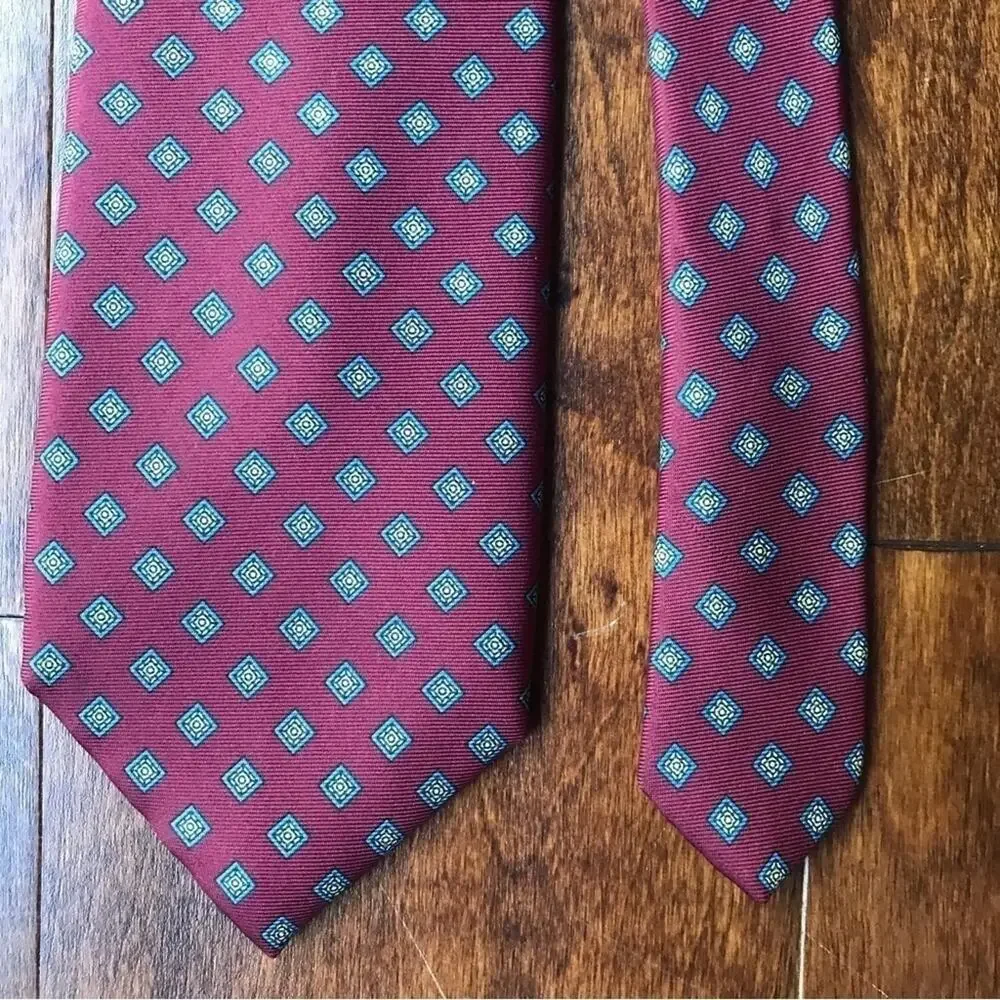 Granata, Cool Vintage Tie From Encinitas Ca, 100% Italian Silk, Made in the USA